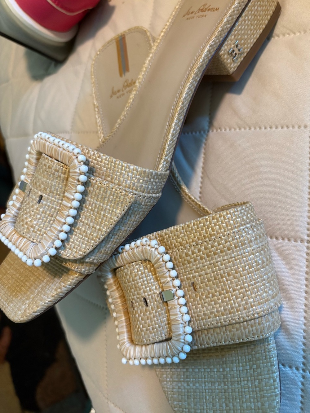 Sam Edelman Slide Sandals - Beige